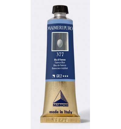 Colore ad olio purissimo Blu di Faenza 40 ml Maimeri