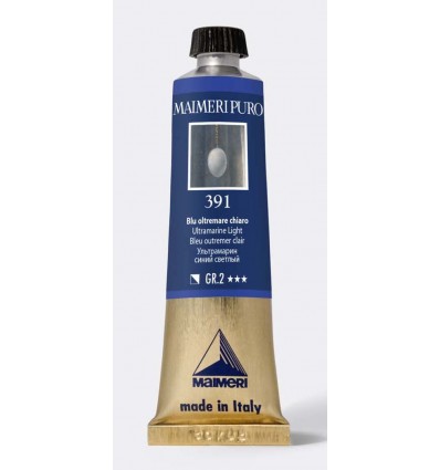 Colore ad olio purissimo Blu oltremare chiaro 40 ml Maimeri