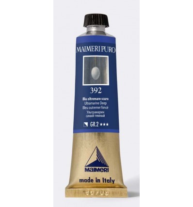 Colore ad olio purissimo Blu oltremare scuro 40 ml Maimeri