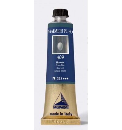 Colore ad olio purissimo Blu verde 40 ml Maimeri