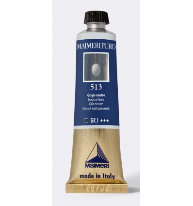 Colore ad olio purissimo Grigio neutro 40 ml Maimeri