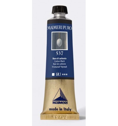 Colore ad olio purissimo Nero carbonio 40 ml Maimeri