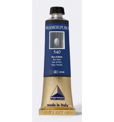 Colore ad olio purissimo Nero di Marte 40 ml Maimeri