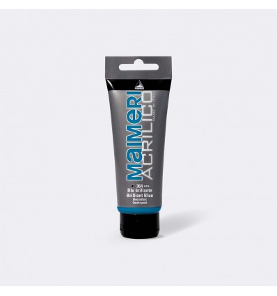 Colore acrilico satinato, 200 ml Blu brillante MAIMERI