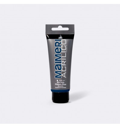 Colore acrilico satinato, 200 ml Blu ftalo MAIMERI