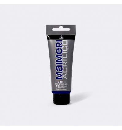 Colore acrilico satinato, 200 ml Blu oltremare MAIMERI