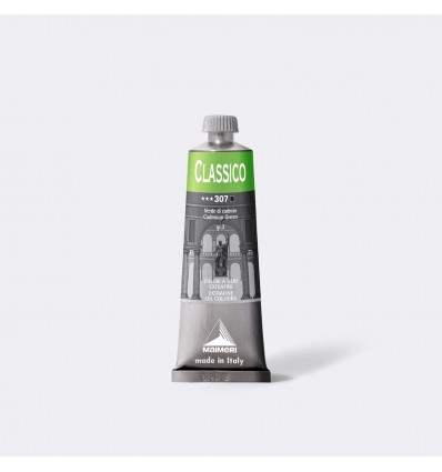 Colore ad olio extrafine, 60 ml Verde di cadmio "MAIMERI"