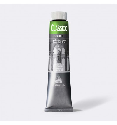 Colore ad olio extrafine, 200 ml Verde oss. cromo "MAIMERI"