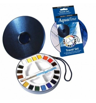 AQUAFINE TRAVEL SET 18 COLORI 1 PENNELLO